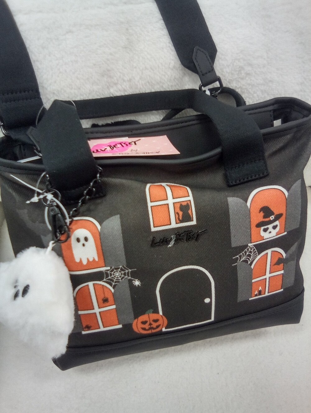 Betsey Johnson Black Haunted House Purse